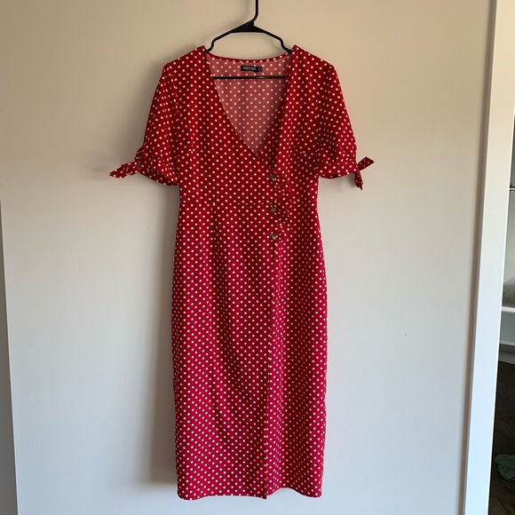 Nasty Gal Dresses & Skirts - Red polka-dotted Nastygal dress